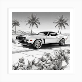 Plymouth Challenger 1 Art Print