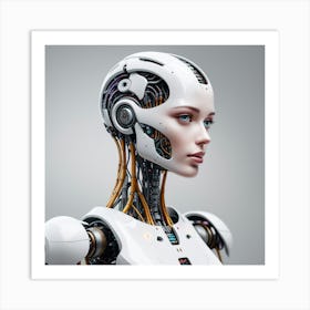 Cyborg Woman 48 Art Print