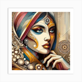 Indian Woman Art Print