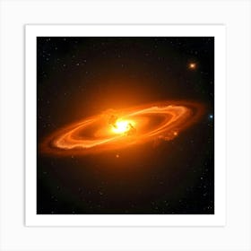 Pikaso Texttoimage A Supernova Exploding In A Distant Galaxy(5) Art Print