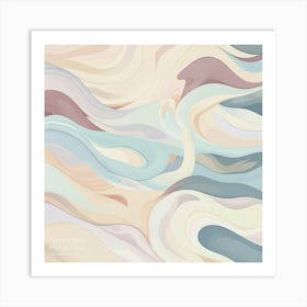 Abstract Wave Painting Art Print