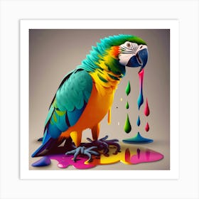 Colorful Parrot 1 Art Print