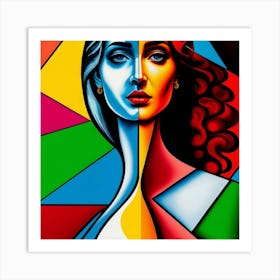 Woman'S Face 3 Art Print