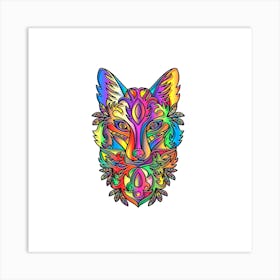 Fox Head Art Print