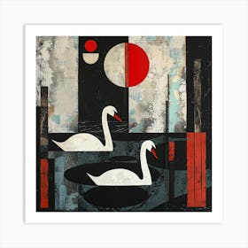 Swans Art Print