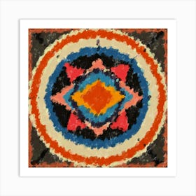 Colorburst Harmony Mandala Art Print