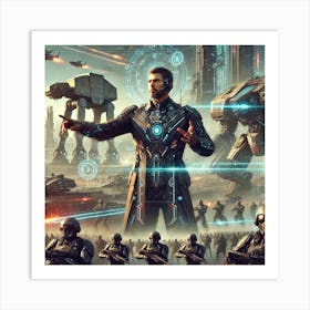 Premier Gregor Yurov Mechanical Mastery Sci Fi Art Print