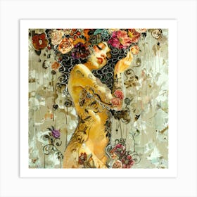 Lace 7 - Flora Goddess Art Print