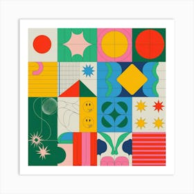 A Mix Of Geometric Shapes Abstract Designs And Pla Dcyqnoyxrgwy0rzfxc1qia S33ce2irs2qg3grsdlipwg Art Print