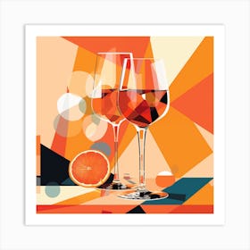 Cocktail Drink Abstract Art Print