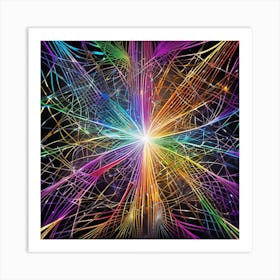 Fractal Burst 1 Art Print