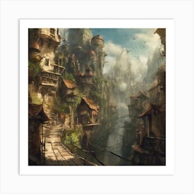 Fantasy City 55 Art Print