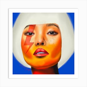 Bowie Girl Square Art Print