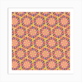 Pattern Decoration Abstract Flower Art Print