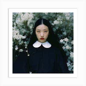 Nun in the springtime. 2023 Art Print