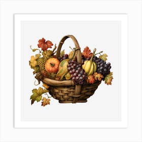 Thanksgiving Basket Art Print