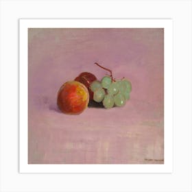 Grapes And Peaches Art Print