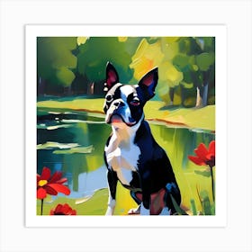 Boston Terrier Painting 1 Art Print