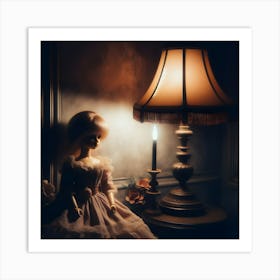 Doll And A Lamp Art Print