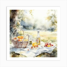 Picnic In The Park Art Print