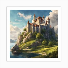 Castle On A Hill Art Print