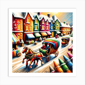 Super Kids Creativity:Christmas In The City Art Print