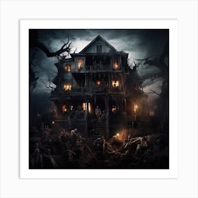 Zombie House Art Print