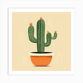 Cactus Illustration Art 38 Art Print