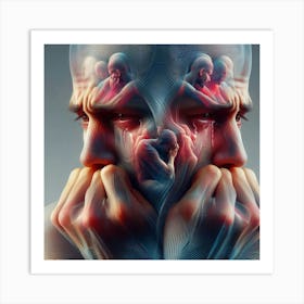 Man With A Broken Heart Art Print