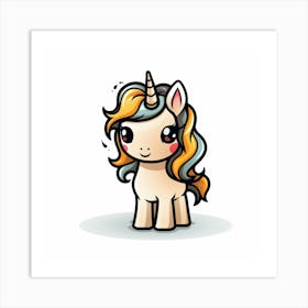 Cute Unicorn 573 Art Print