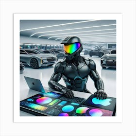 Futuristic Man 230 Art Print