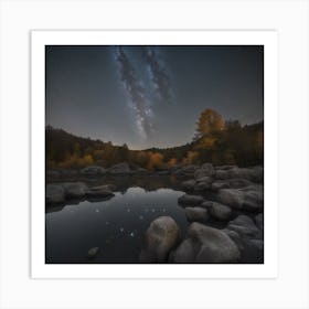 Night Sky With Stars Art Print