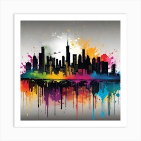 New York City Skyline 72 Art Print