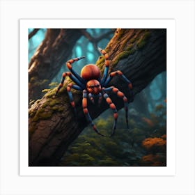 Spider In The Forest Art Print