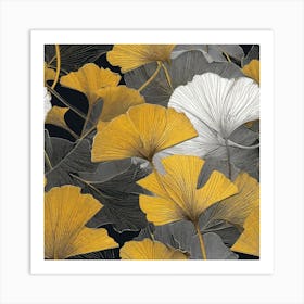 Ginkgo Leaves 32 Art Print