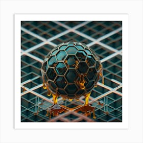 Honey Sphere 7 Art Print