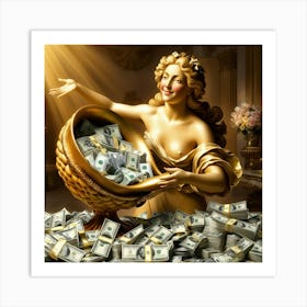 Goddess of Money14 Art Print