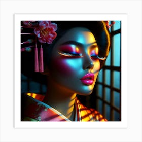 Creative Geisha Artwork 38 Art Print