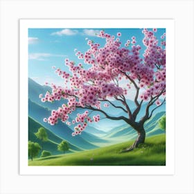 Cherry Blossom Tree 3 Art Print