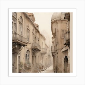 Street In Portugal Art Print