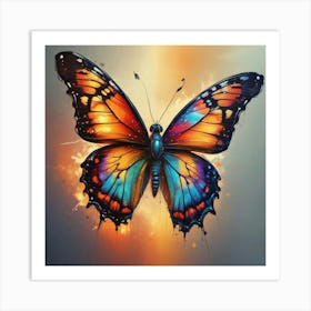 Butterfly Painting 153 Art Print