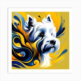 West Highland White Terrier 01 Art Print