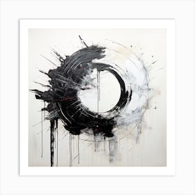 Abstract Art Circle Digital Painting (2) Art Print