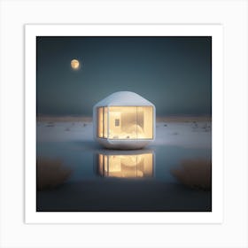 House In The Desert 1 Art Print