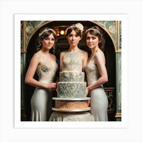 Victorian Wedding Cake 2 Art Print