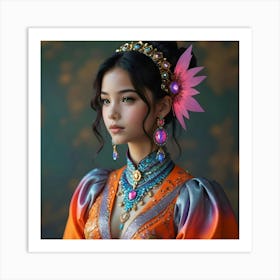 Chinese Beauty 4 Art Print