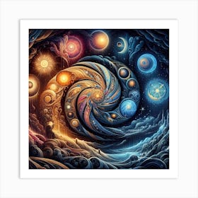 Spiral Universe Art Print