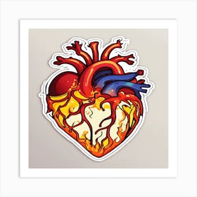 Heart Of Fire Art Print