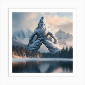 Karate Mountain Art Print