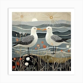 Bird In Nature Seagull 3 Art Print